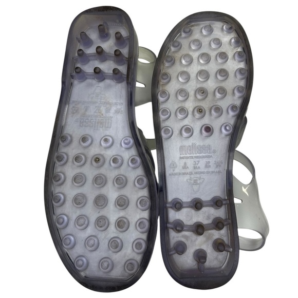 Melissa - Women’s ‘Possession' Jelly Fisherman Flat Sandals - Clear, Size 8 US - Picture 14 of 16